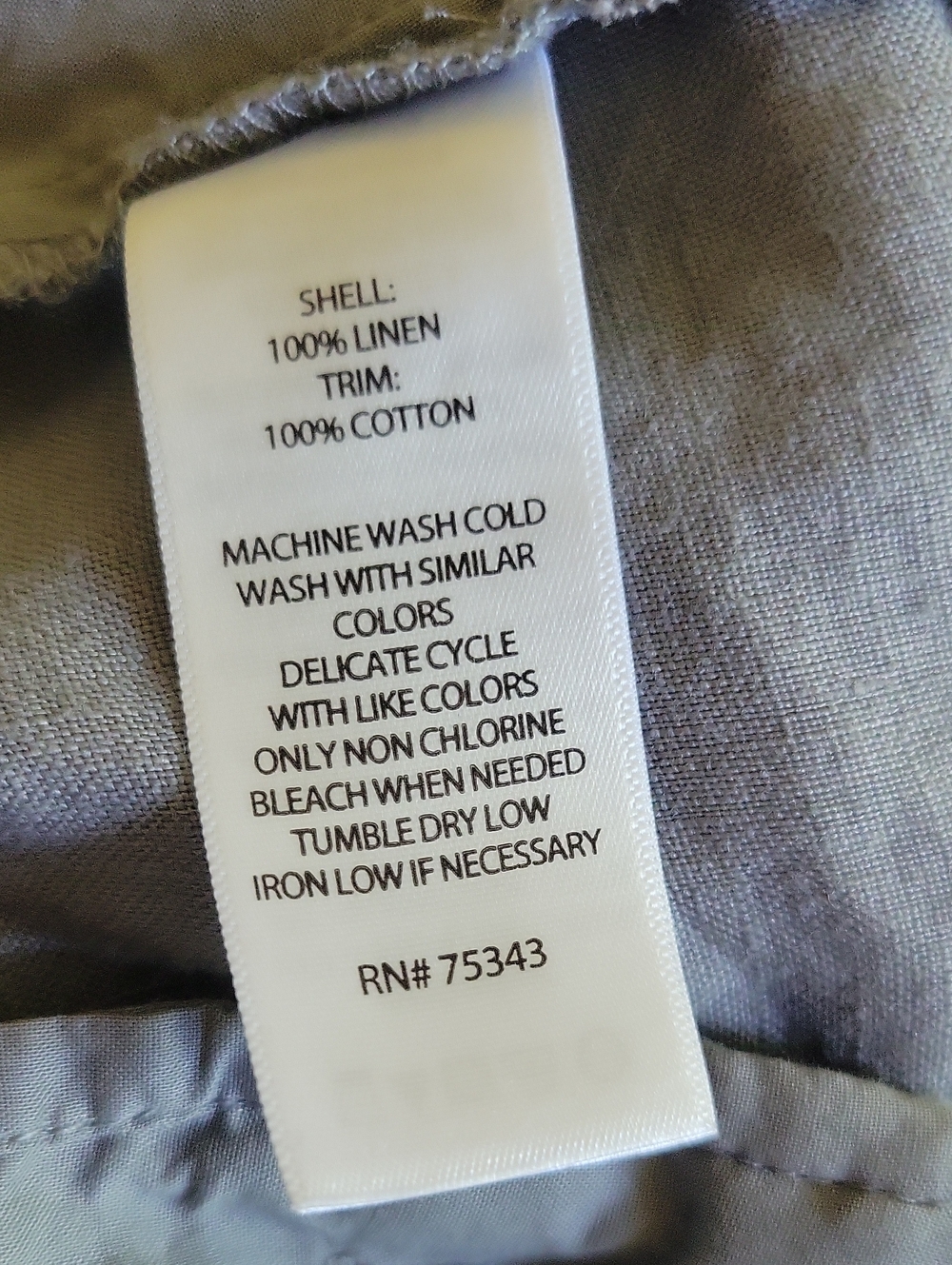 Willi Smith Linen Pants XL Gray Vintage - Picture 10 of 10